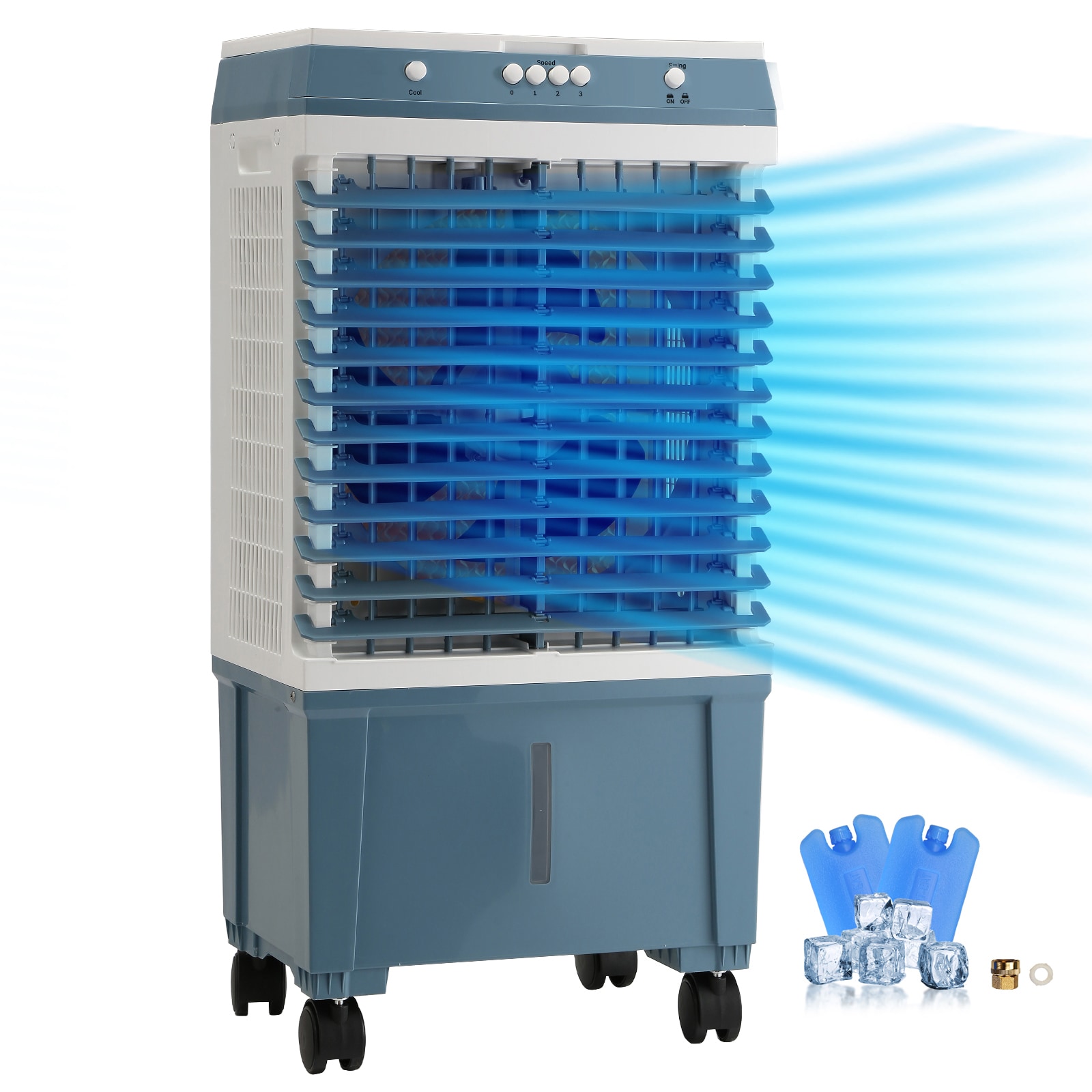 Evaporative Air Cooler Portable Oscillating Cooler For Home Use_voghion.com